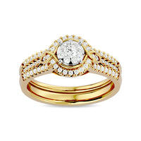 Thumbnail for Diamond 1/2 ct tw Bridal Ring in 14K Yellow Gold