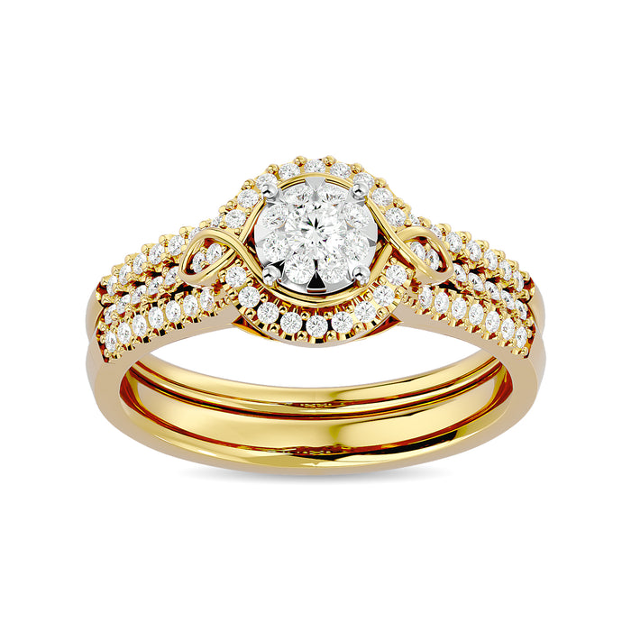 Diamond 1/2 ct tw Bridal Ring in 14K Yellow Gold