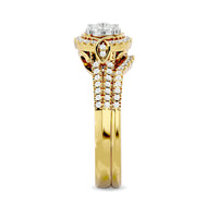 Thumbnail for Diamond 1/2 ct tw Bridal Ring in 14K Yellow Gold