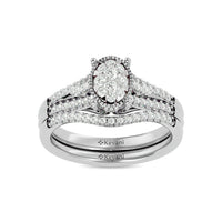 Thumbnail for Diamond 1/2 ct tw Bridal Ring in 14K White Gold