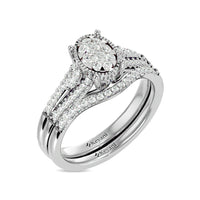 Thumbnail for Diamond 1/2 ct tw Bridal Ring in 14K White Gold