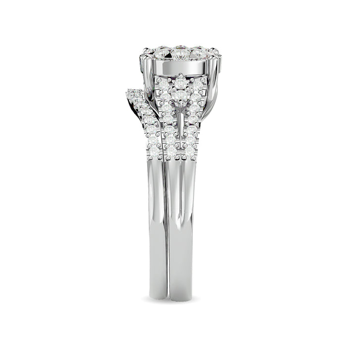 Diamond 1/2 ct tw Bridal Ring in 14K White Gold