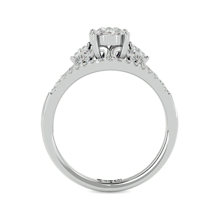 Diamond 1/2 ct tw Bridal Ring in 14K White Gold