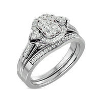 Thumbnail for Diamond 1/2 ct tw Bridal Ring in 14K White Gold