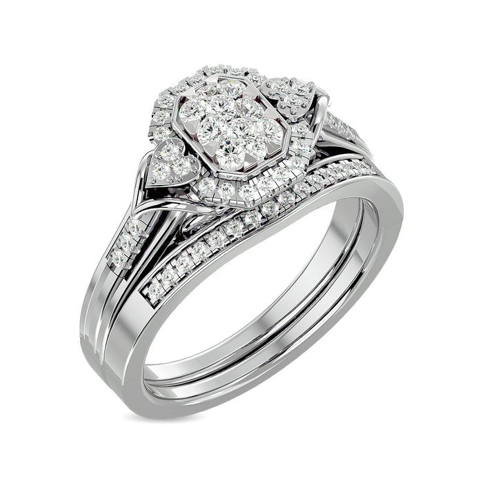 Diamond 1/2 ct tw Bridal Ring in 14K White Gold