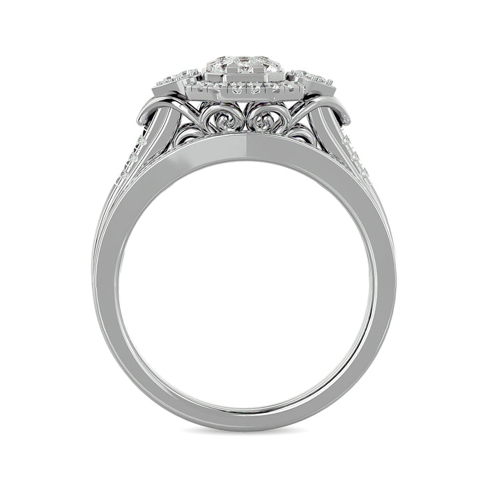 Diamond 1/2 ct tw Bridal Ring in 14K White Gold