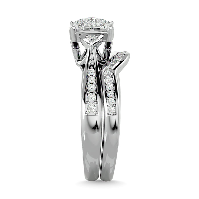 Diamond 5/8 Ct.Tw. Bridal Ring in 14K White Gold