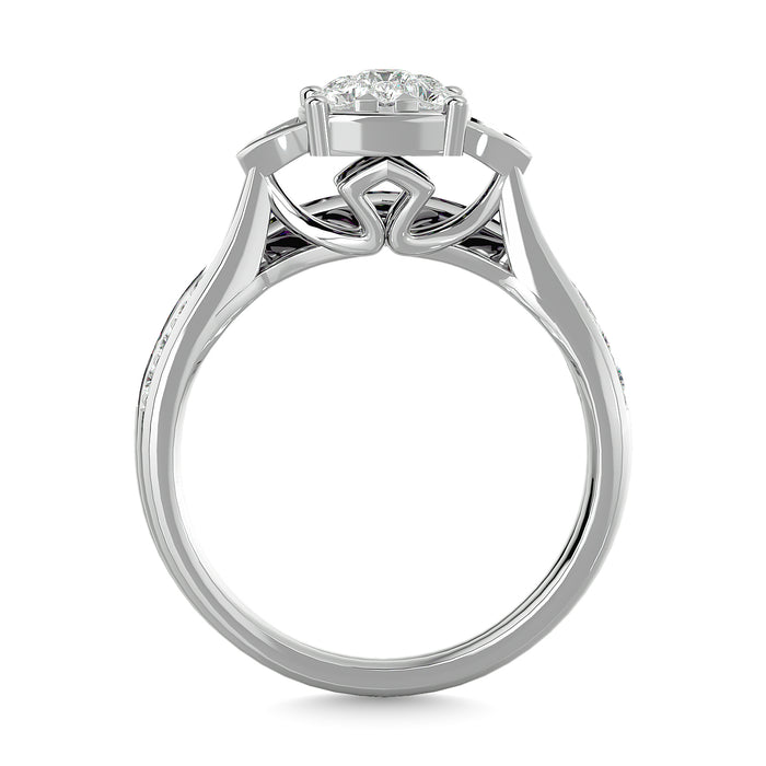 Diamond 5/8 Ct.Tw. Bridal Ring in 14K White Gold