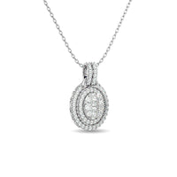 Thumbnail for Diamond 1 ct tw Fashion Pendant in 14K White Gold