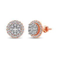 Thumbnail for Diamond Stud earrings 3/4 ct tw in 14K Rose Gold