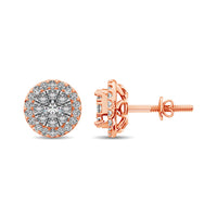 Thumbnail for Diamond Stud earrings 3/4 ct tw in 14K Rose Gold