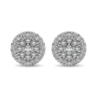 Thumbnail for Diamond Stud earrings 3/4 ct tw in 14K White Gold