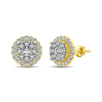 Thumbnail for Diamond Stud earrings 3/4 ct tw in 14K Yellow Gold