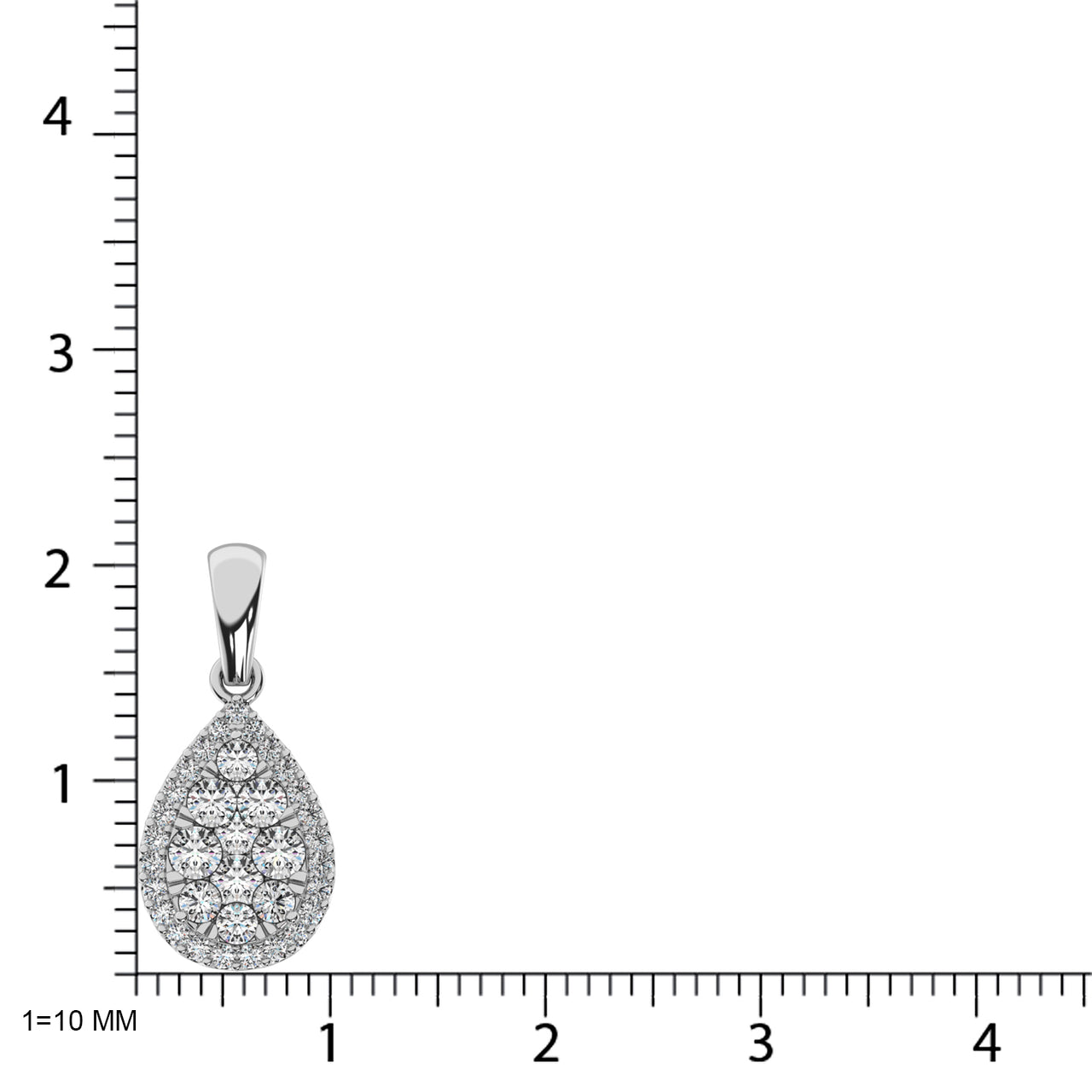 Diamond Fashion Pendant 5/8 ct tw Round Cut in 14K Rose Gold