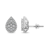Thumbnail for Diamond 3/4 ct tw Pear Shape Fashion Earrings in 14K White Gold