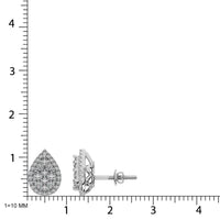 Thumbnail for Diamond 3/4 ct tw Pear Shape Fashion Earrings in 14K White Gold