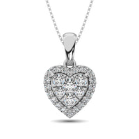 Thumbnail for Diamond Fashion Pendant 1/2 ct tw Round Cut in 14K White Gold
