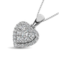 Thumbnail for Diamond Fashion Pendant 1/2 ct tw Round Cut in 14K White Gold