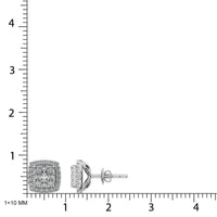 Thumbnail for Diamond Stud earrings 3/4 ct tw in 14K White Gold