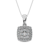 Thumbnail for Diamond Fashion Pendant 5/8 ct tw Round Cut in 14K White Gold