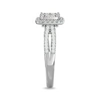Thumbnail for Diamond 3/4 ct tw Halo Engagement Ring in 14K White Gold