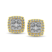 Thumbnail for Diamond Stud earrings 3/4 ct tw in 14K Yellow Gold
