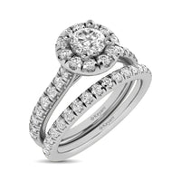 Thumbnail for 14KT White Gold 1Ct.Tw. Diamond keyani Bridal Ring