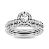 Thumbnail for 14KT White Gold 1Ct.Tw. Diamond keyani Bridal Ring