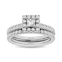 Thumbnail for 14KT White Gold 1Ct.Tw. Diamond keyani Bridal Ring