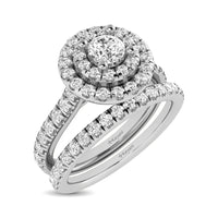 Thumbnail for 14KT White Gold 1Ct.Tw. Diamond keyani Bridal Ring