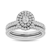 Thumbnail for 14KT White Gold 1Ct.Tw. Diamond keyani Bridal Ring