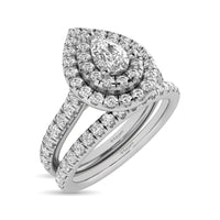 Thumbnail for 14KT White Gold 1Ct.Tw. Diamond keyani Bridal Ring