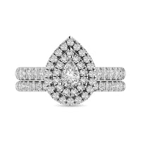 Thumbnail for 14KT White Gold 1Ct.Tw. Diamond keyani Bridal Ring