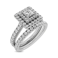 Thumbnail for 14KT White Gold 1Ct.Tw. Diamond keyani Bridal Ring