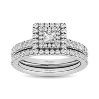 Thumbnail for 14KT White Gold 1Ct.Tw. Diamond keyani Bridal Ring