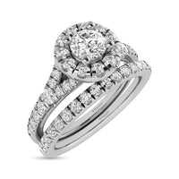 Thumbnail for 14KT White Gold 1Ct.Tw. Diamond keyani Bridal Ring