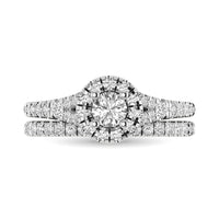 Thumbnail for 14KT White Gold 1Ct.Tw. Diamond keyani Bridal Ring