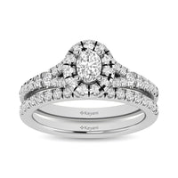 Thumbnail for 14KT White Gold 1Ct.Tw. Diamond keyani Bridal Ring