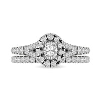 Thumbnail for 14KT White Gold 1Ct.Tw. Diamond keyani Bridal Ring