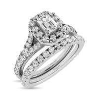Thumbnail for 14KT White Gold 1Ct.Tw. Diamond keyani Bridal Ring