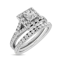 Thumbnail for 14KT White Gold 1Ct.Tw. Diamond keyani Bridal Ring