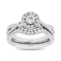 Thumbnail for 14KT White Gold 1Ct.Tw. Diamond keyani Bridal Ring