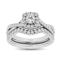 Thumbnail for 14KT White Gold 1Ct.Tw. Diamond keyani Bridal Ring