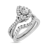 Thumbnail for 14KT White Gold 1Ct.Tw. Diamond keyani Bridal Ring