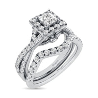 Thumbnail for 14KT White Gold 1Ct.Tw. Diamond keyani Bridal Ring