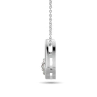 Thumbnail for Diamond Tear Shape Pendant 1/10 ct tw Round Cut in 10K White Gold