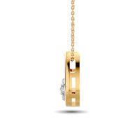 Thumbnail for Diamond Tear Shape Pendant 1/10 ct tw Round Cut in 10K Yellow Gold
