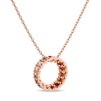 Thumbnail for Diamond 1/4 Ct.Tw. Circle Pendant in 14K Rose Gold