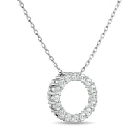 Thumbnail for Diamond 1/4 Ct.Tw. Circle Pendant in 14K White Gold