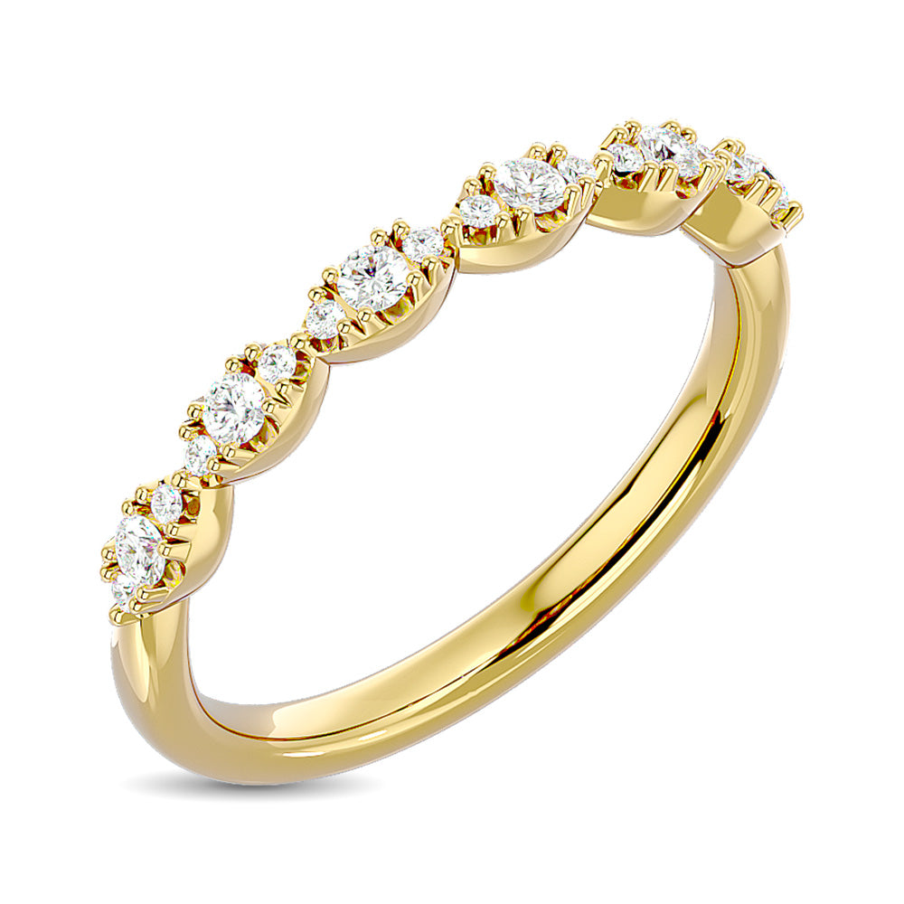 Diamond Stackable Band 1/5 ct tw in 14K Yellow Gold